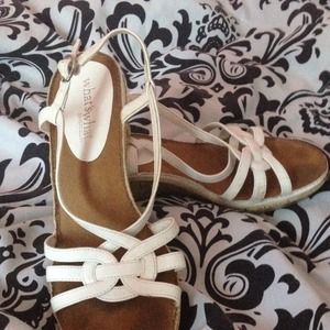 White Cork Wedges