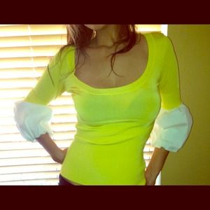 Beautiful Yellow Bebe Top