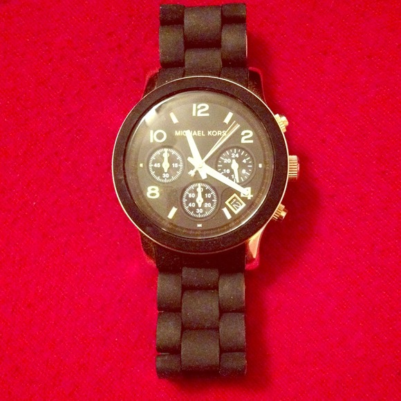 MICHAEL Michael Kors Jewelry - ON HOLD❤️Black Michael Kors watch