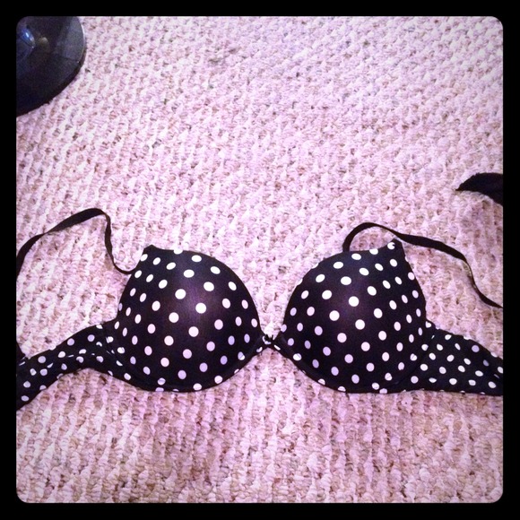 Pink by Victoria Secret polka dot bra