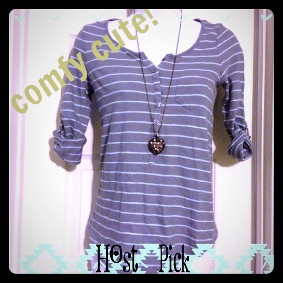 check and stripe Tops - ❌SOLD❌2 X HOST PICK🎉Comfy & Cute Stripe Top