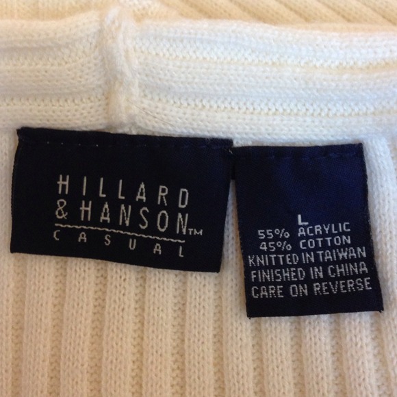 Cream colored cable knit Sweater w/ belt - Picture 4 of 4