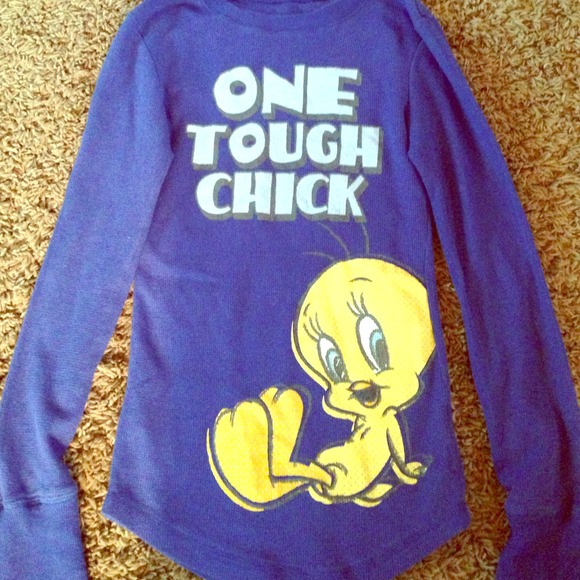 Blue long sleeve.