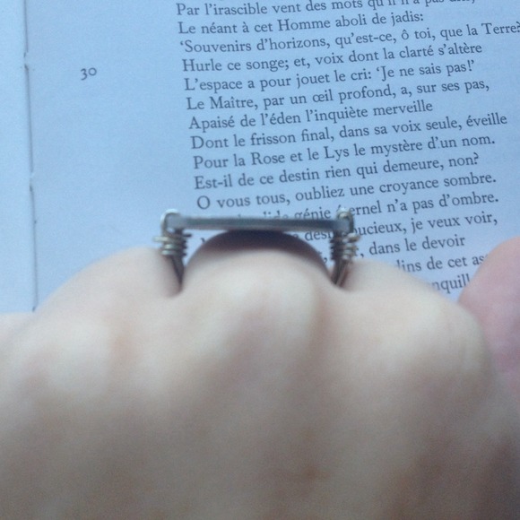 HOLD wire wrap coin ring - Picture 2 of 4