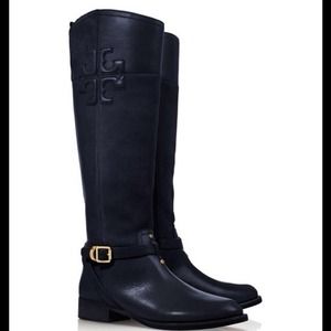 Tory burch navy  Lizzie boot