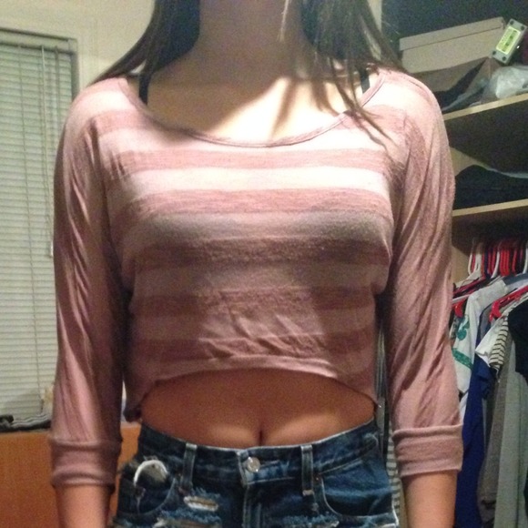 Striped crop top