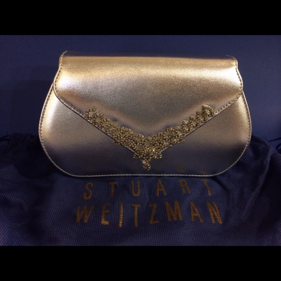 Stuart Weitzman evening bag - silver