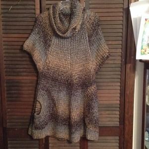 Multicolored sweater dress