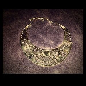 Silver bulky necklace