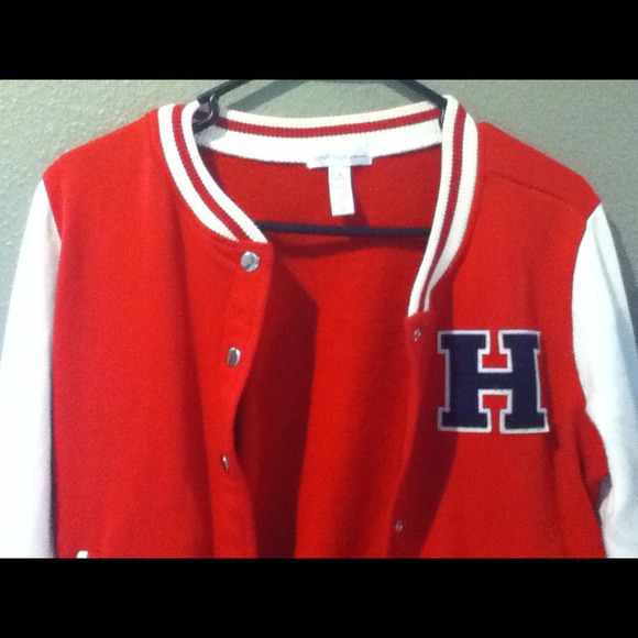 Red Letterman Jacket from Papaya:)