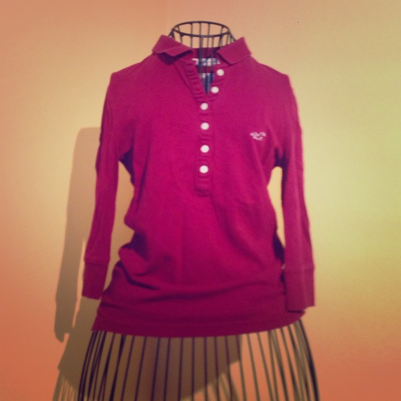 Hollister 3/4-Sleeved Polo