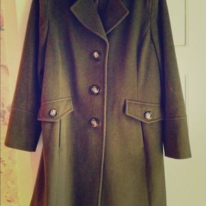 Beautiful olive Michael Kors wool coat