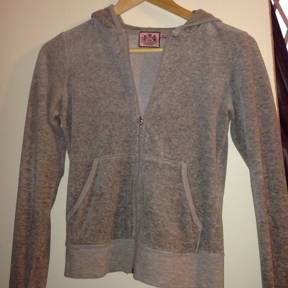 Juicy Couture Grey Velour sweatshirt