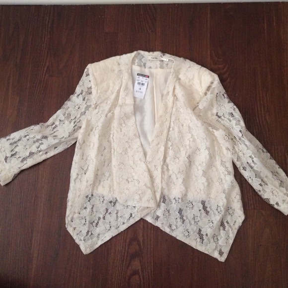 Lace Poetry Cream Blazer