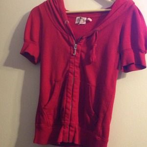 Juicy Couture red short sleeve royal themed.
