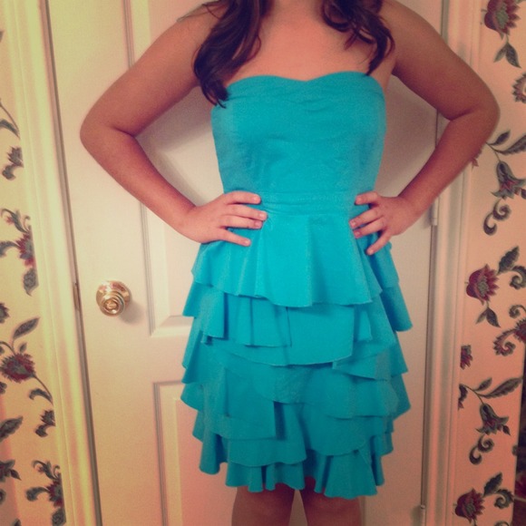 Sky blue dress