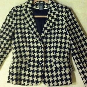 George by Mark Eisen Houndstooth Blazer