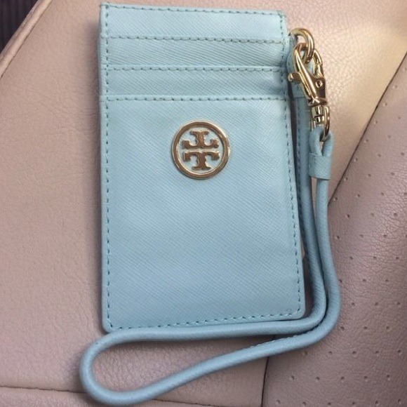 Mint Tory Burch Wristlet