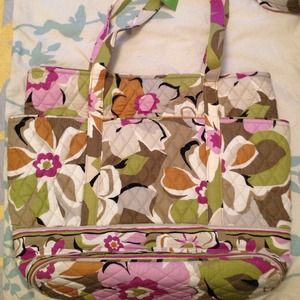 Vera Bradley Go Round Tote Portabello Road