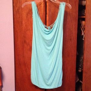 Light blue top
