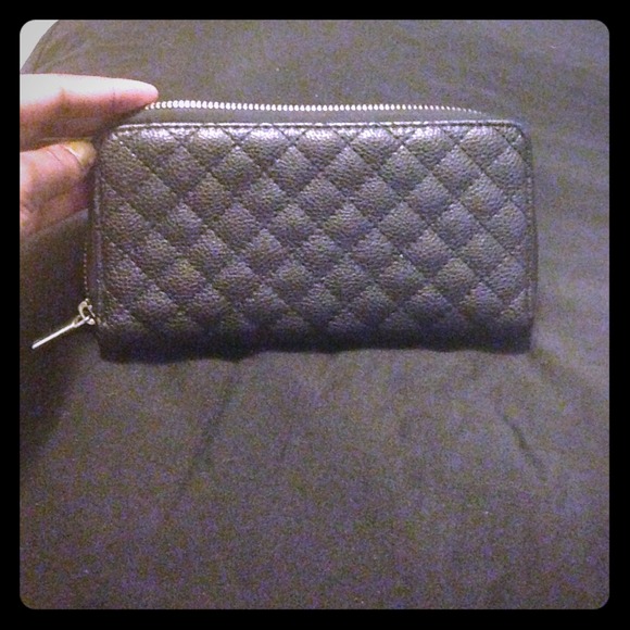 Black Quilted Wallet