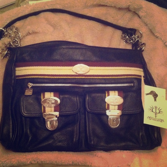 Christine Price black leather purse