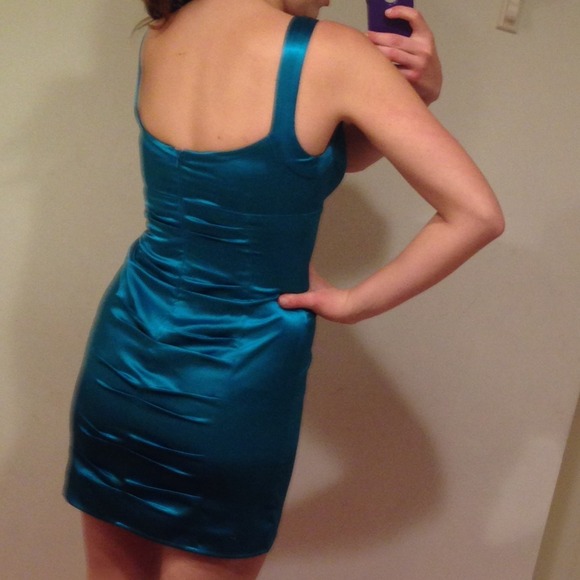🔶Reduced🔶Teal Blue Cocktail Dress - Picture 2 of 4