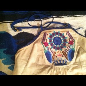 Tracey Reese anthropologie flower child long top