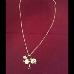 🚫SOLD🚫Long Silver Plated Necklace with "J" charm
