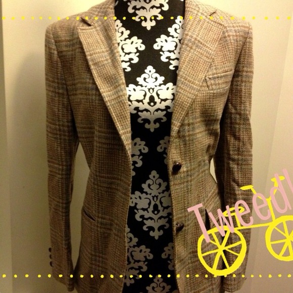 Vintage Brown Tweed Blazer