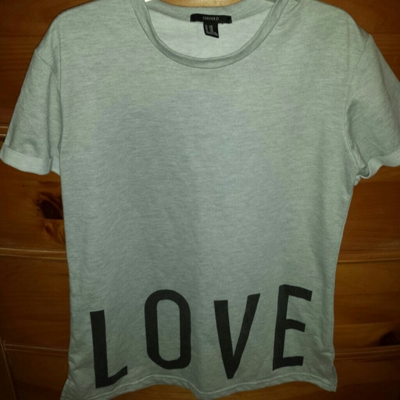 Forever 21 love/hate long tee - Picture 2 of 3
