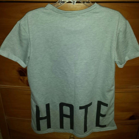 Forever 21 love/hate long tee - Picture 3 of 3