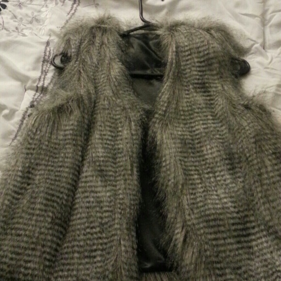 Faux fur vest