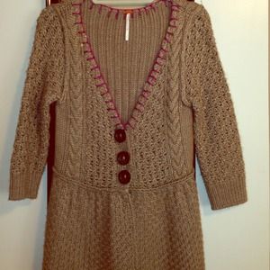 Free People light knit sweater