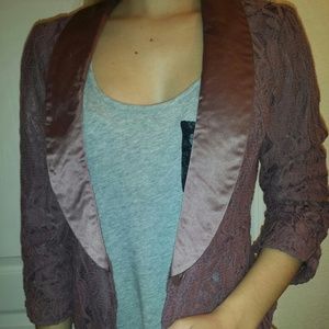 Charlotte Russe mini lace blazer