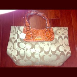 SOLD!!!! Large Imitated Coach Bag NEW