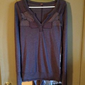 🚫Sold🚫Free people embellished long sleeve tee.