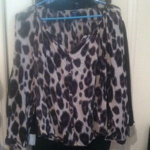 Leopard print blouse