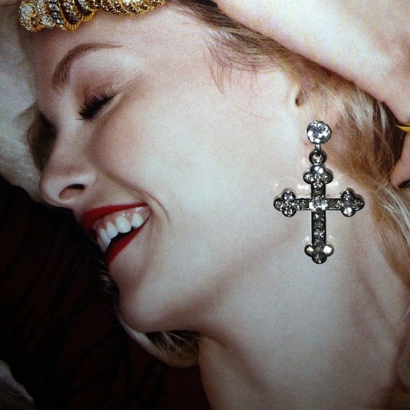 Jewelry - Crystallized Cross Earrings