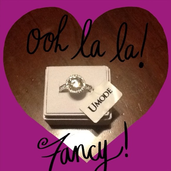 Umode Jewelry - FOR @mpiniol- 4 CARAT SWISS CZ HALO RING