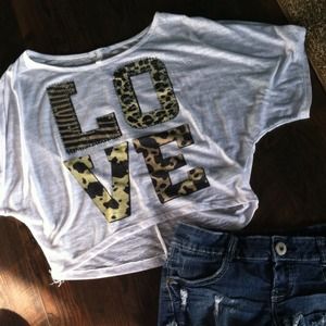 Love half shirt