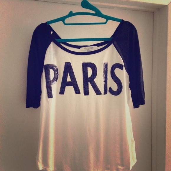 🇫🇷PARIS shirt with sequence letters - MUST HAVE