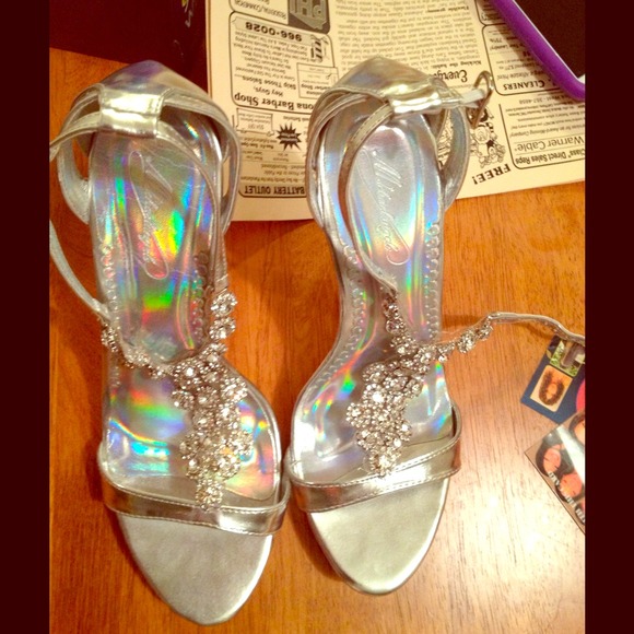 Silver High Heels