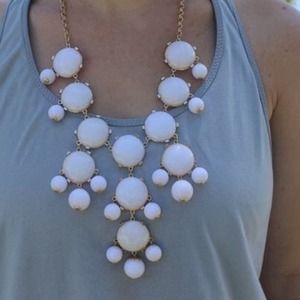 Brand new white bubble necklace