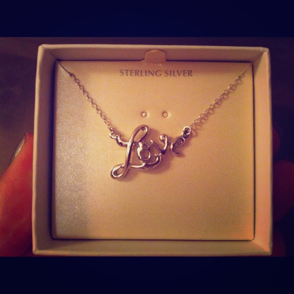 BOGO ⭐Sterling Silver "LOVE" necklace💗