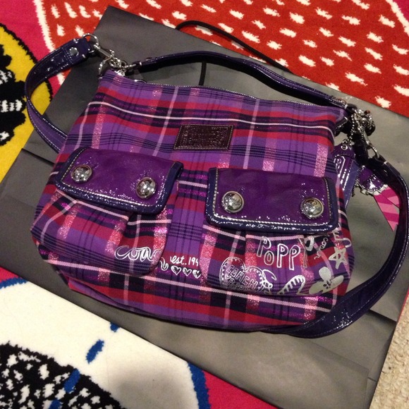 💎NEW YEAR SALE💎👛COACH PLAID POPPY PURSE!👛