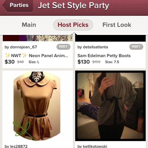 SOLD 🎉Host Pick 🎉Peter Pan Collar peplum top - Picture 4 of 4