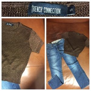 Bronze Crop Top by French Connection size S