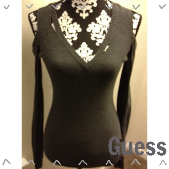 Fitted Guess cut out sweater