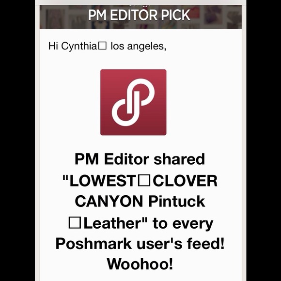 BUNDLED💕✌💕CLOVER CANYON  Pintuck 💯Leather - Picture 2 of 2